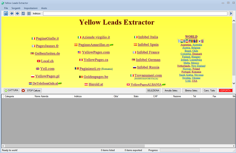 Yellow Leads Extractor screenshot